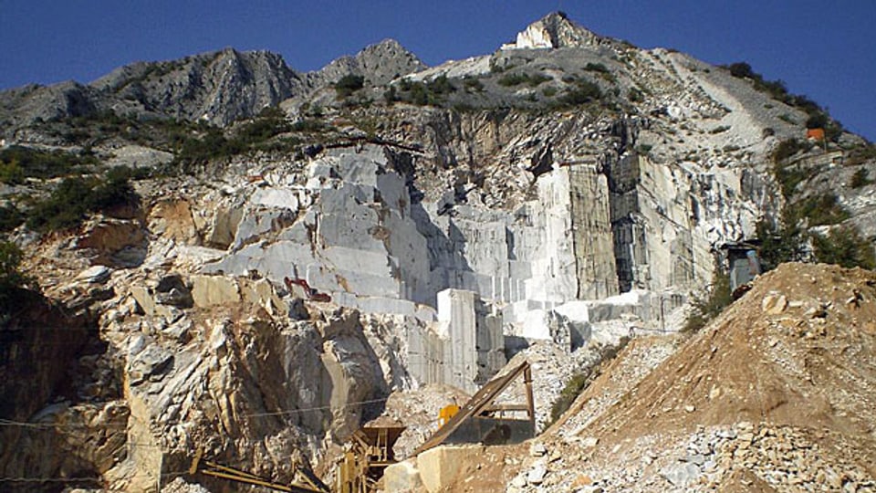 Marmorbruch in Carrara.