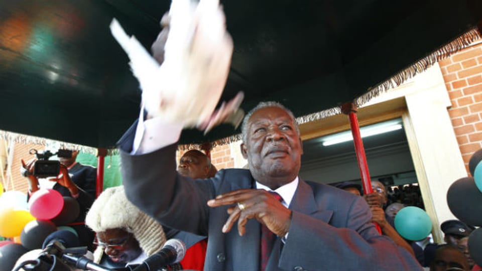 Michael Sata beim Amtsantritt im September 2011.