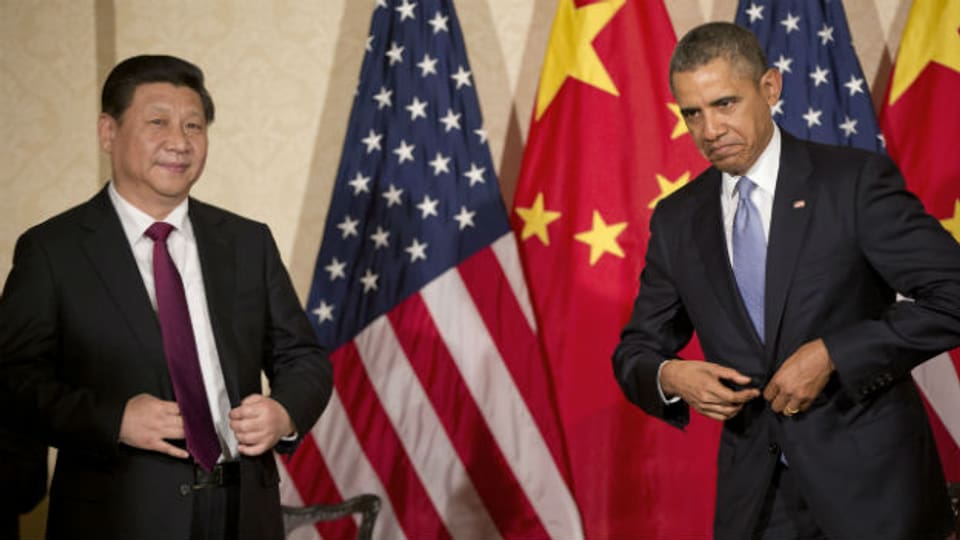 US-Präsident Obama und Chinas Staats-Chef Xi Jinping.