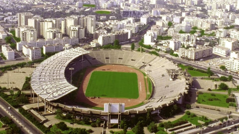 Fussballstadion in der marokkanischen Stadt Casablanca.