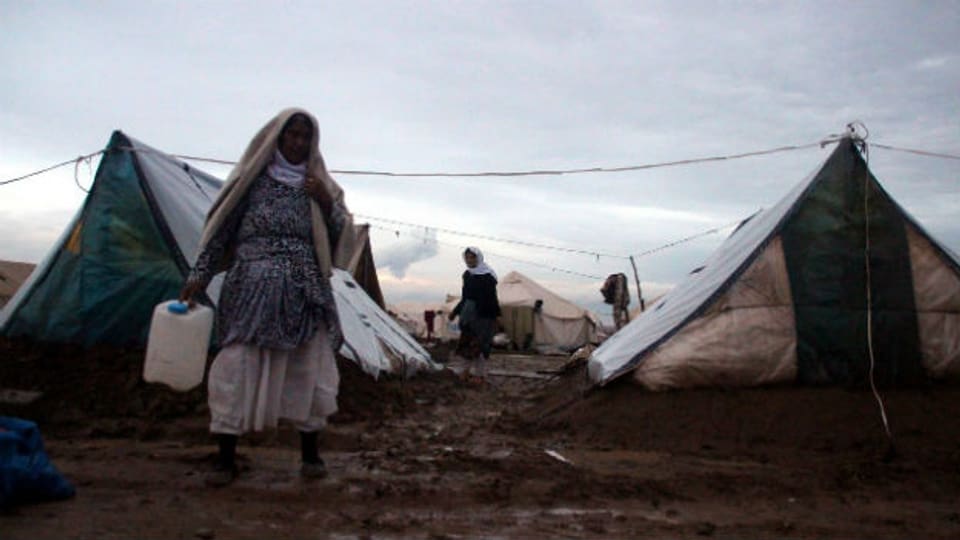 Über eine Million Flüchtlinge leben in Zelten und Notunterkünften.