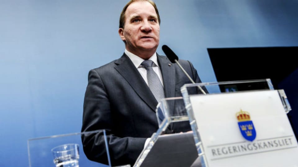 Schwedens Regierungschef Löfven in Stockholm.