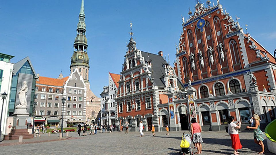 Im Zentrum der lettischen Hauptstadt Riga. Die Spannungen zwischen Russland und der EU geben der Präsidentschaft Lettlands eine besondere Bedeutung.