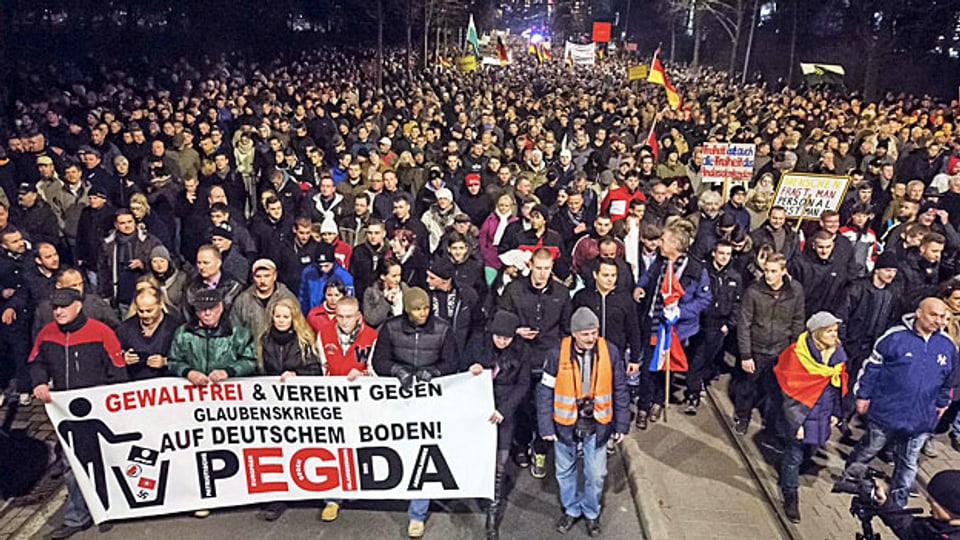 Pegida-Demonstration am 15. Dezember in Dresden.