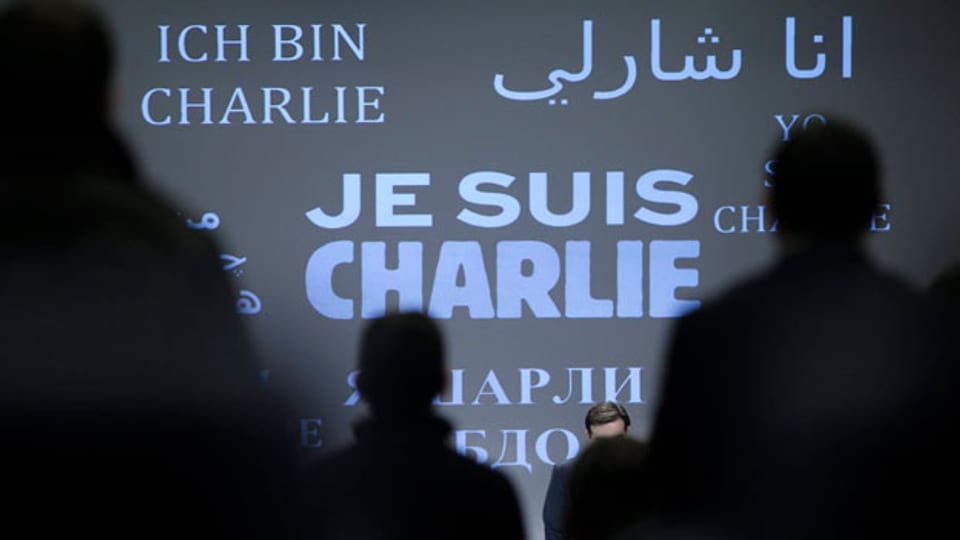 Auch in Brüssel wurde eine Schweigeminute für die Opfer des Attentats auf «Charlie Hebdo» in Paris abgehalten.
