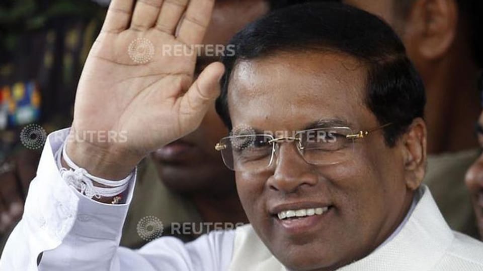 Sri Lankas neu gewählter Präsident Mithripala Sirisena am 9. Januar 2015.