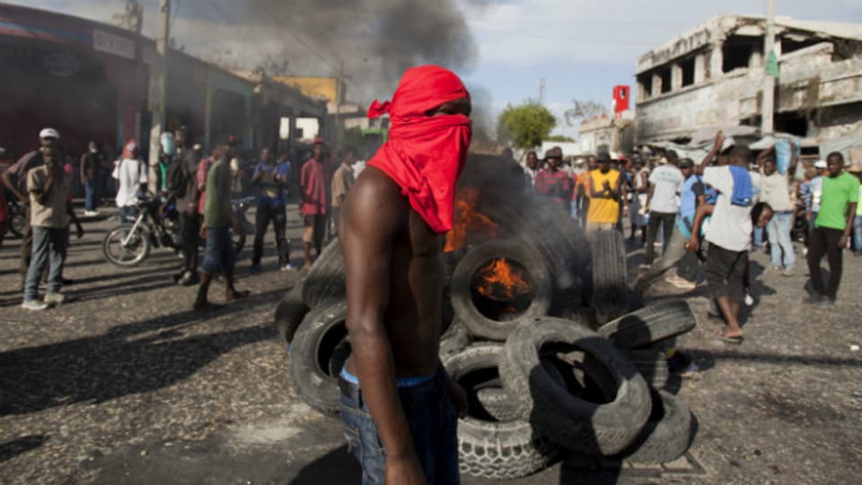 In Haiti kamm es erneut zu Ausschreitungen.
