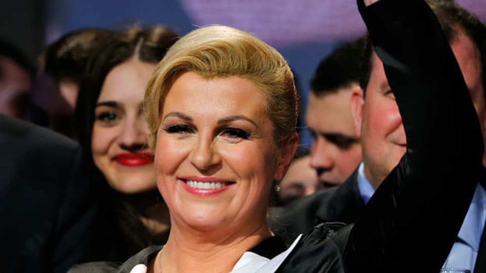 Kolinda Grabar Kitarovic, die neugewählte Präsidentin von Kroatien.