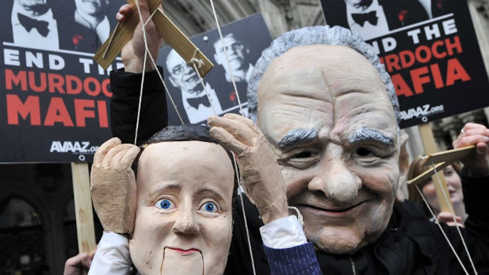 Proteste gegen Rupert Murdoch nach Bekanntwerden des Abhörskandals bei «News of the World».