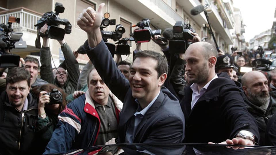 Syriza-Chef Alexis Tsipras gibt sich siegessicher.