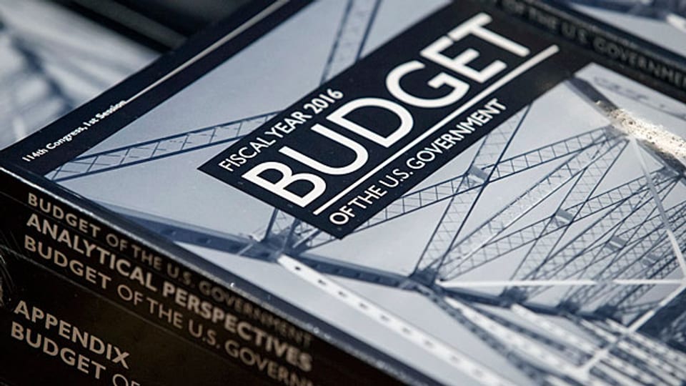 Das US-Budget 2016 in Buchform – Streit darüber ist vorprogrammiert.
