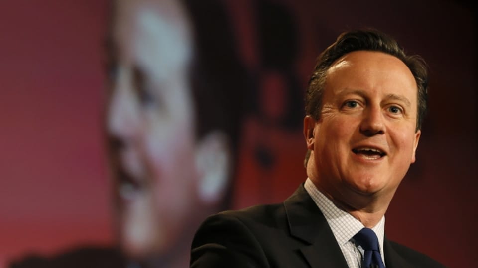 Premierminister David Cameron steht vor einem Kopf an Kopf-Rennen.