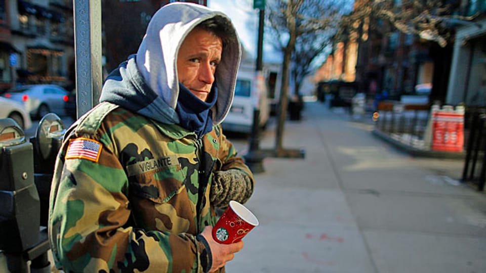 Jeder fünfte obdachlose Mann in den USA ist ein ehemaliger Soldat.