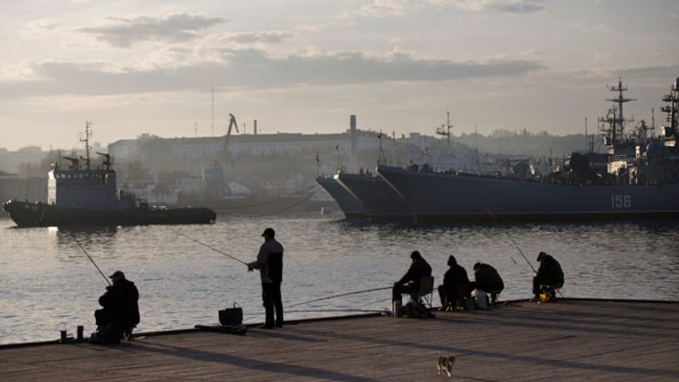 Schwarzmeerflotte in Sevastopol, Krim.