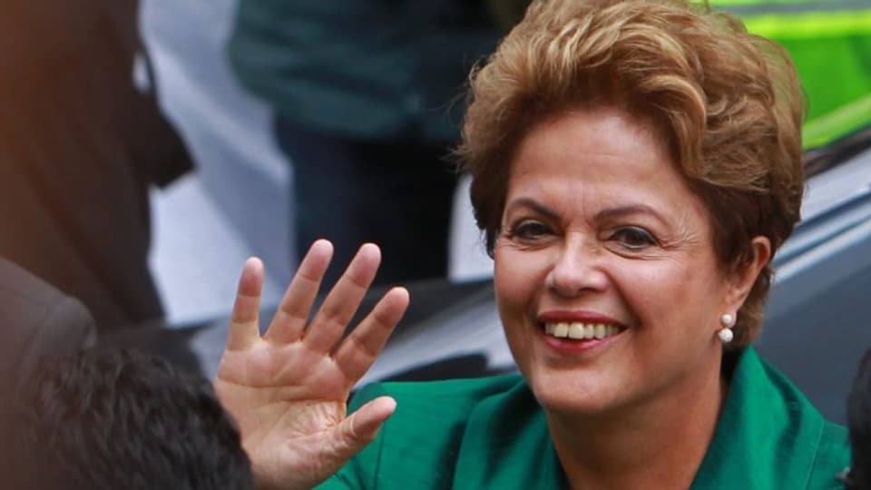 Das Lachen könnte Dilma Rousseff bald vergehen, hier am 22. Januar 2015.