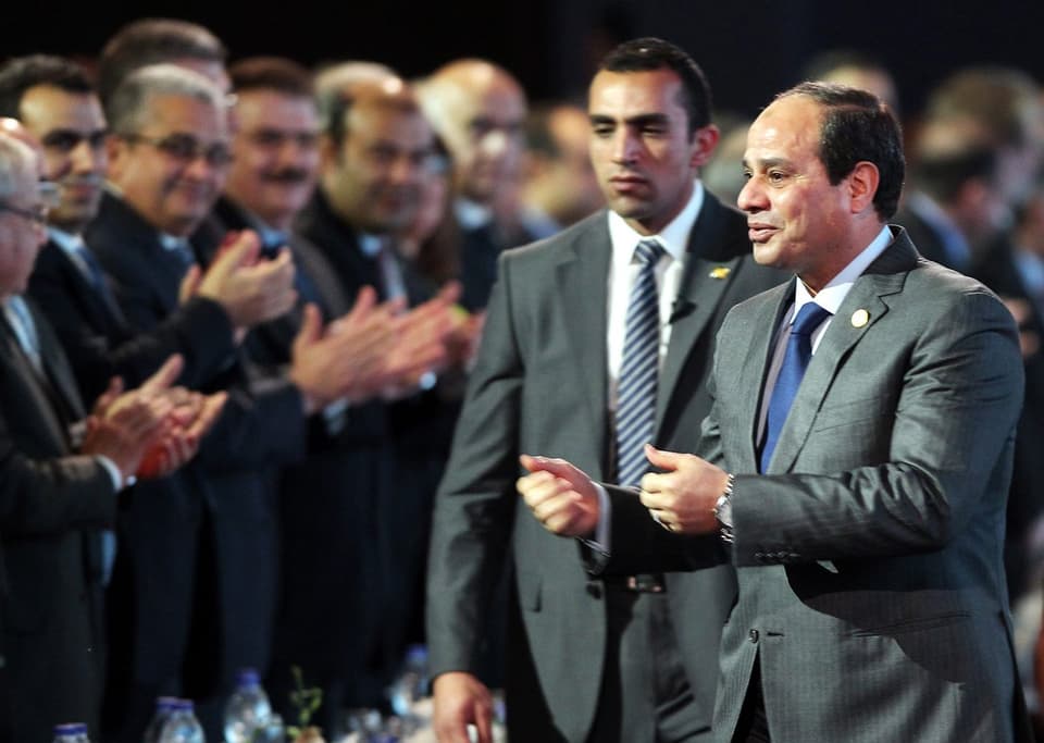 Grosser Auftritt von Ägyptens Präsident al-Sisi bei der Konferenz in Sharm El-Sheikh.