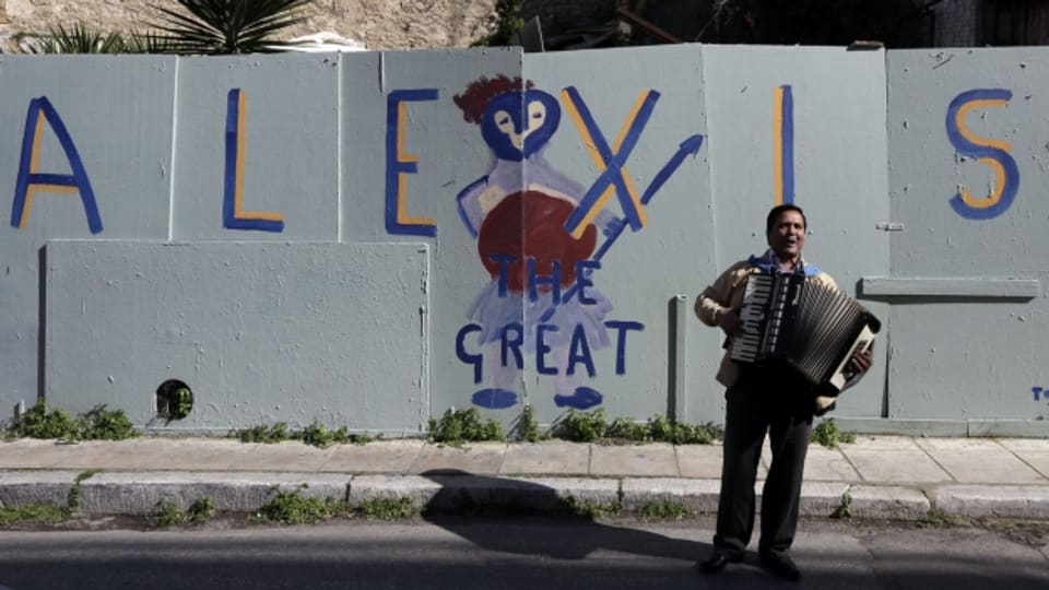 Unterstützung für den griechischen Regierungschef Alexis Tsipras.