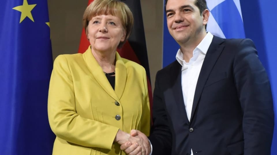 Gute Miene trotz getrübter Stimmung: Merkel und Tsipras in Berlin.