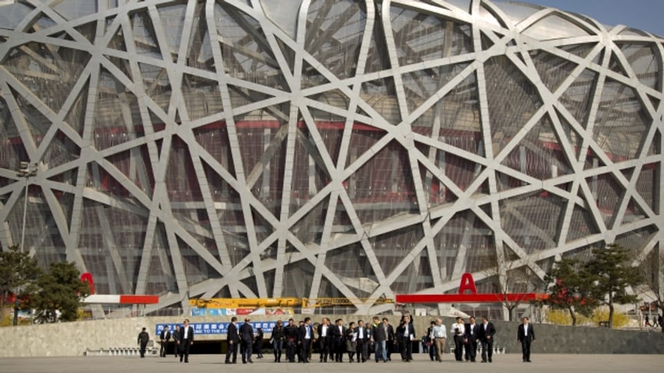Das «Vogelnest» in Peking - vielleicht wird dort 2022 die Eröffnung der olympischen Winterspiele gefeiert.