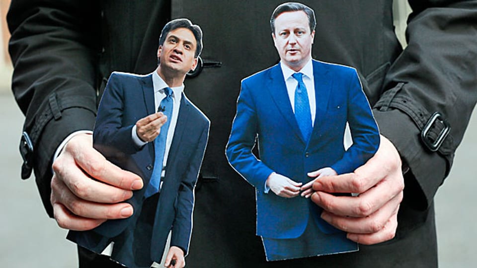 Ed Miliband und David Cameron: Letzter lautstarker Schlagabtausch vor den britischen Unterhauswahlen.
