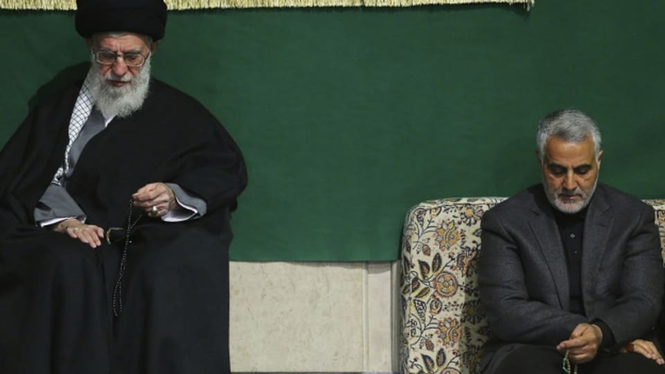 Ajatollah Chamenei und der Chef der Qud-Brigaden, Quassem Suleiman