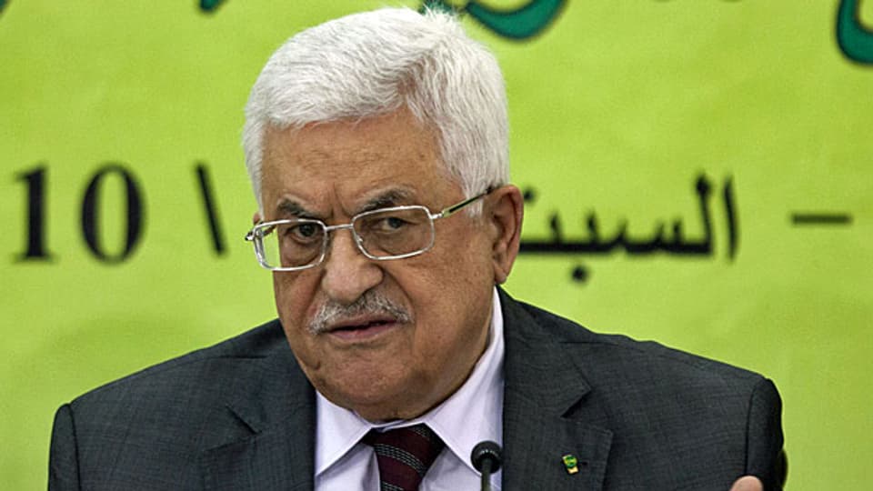 Die palästinensische Führung versucht zunehmend, den Nahostkonflikt auf die Ebene der internationalen Institutionen zu tragen. Bild: Präsident Mahmud Abbas.