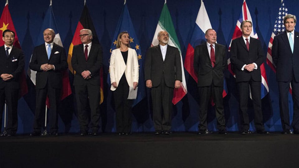 In Lausanne haben sich die Unterhändler am Donnerstagabend auf ein Rahmenabkommen mit dem Iran geeinigt.