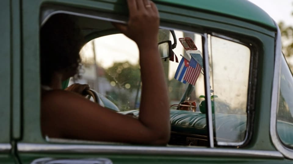 Hoffen auf Touristen aus den USA: Blick in ein altes kubanisches Taxi.