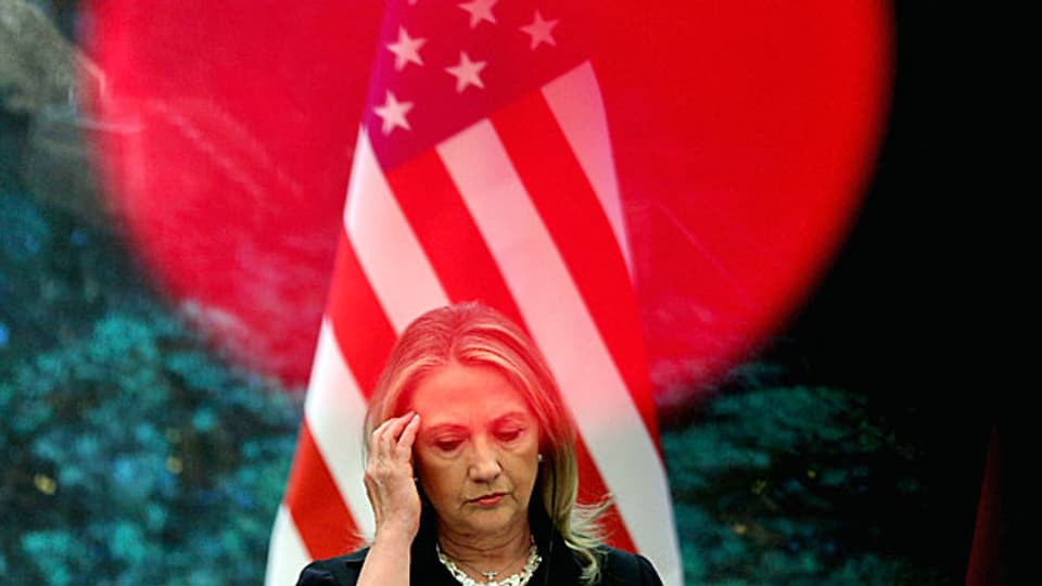 Hillary Clinton als US-Aussenministerin im September 2012 in Peking: Grosse Bekanntheit kann auch ein grosser Nachteil sein.