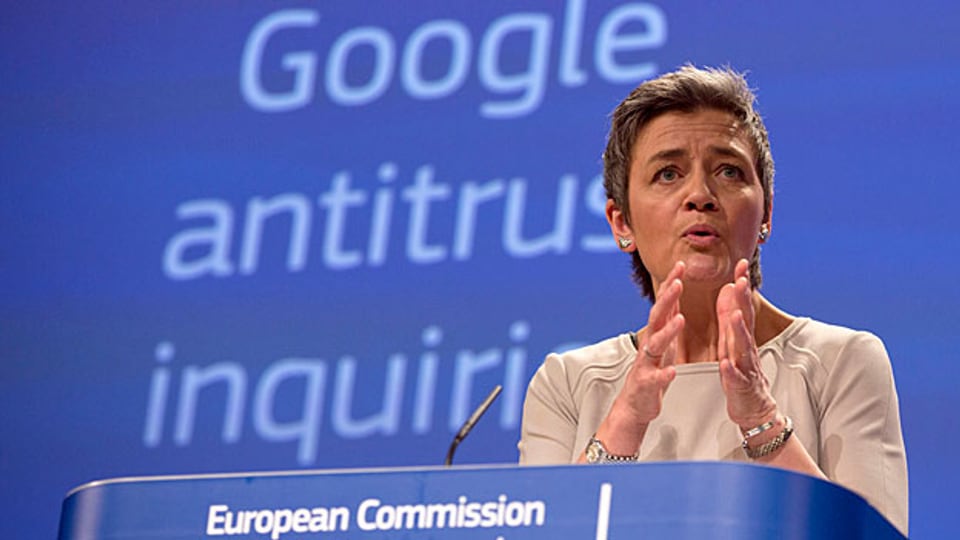 Weil Google den eigenen Vergleichsdienst systematisch zuoberst anbiete, verletze das Unternehmen die europäischen Wettbewerbsregeln, sagt EU-Kommissarin Margrete Vestager.
