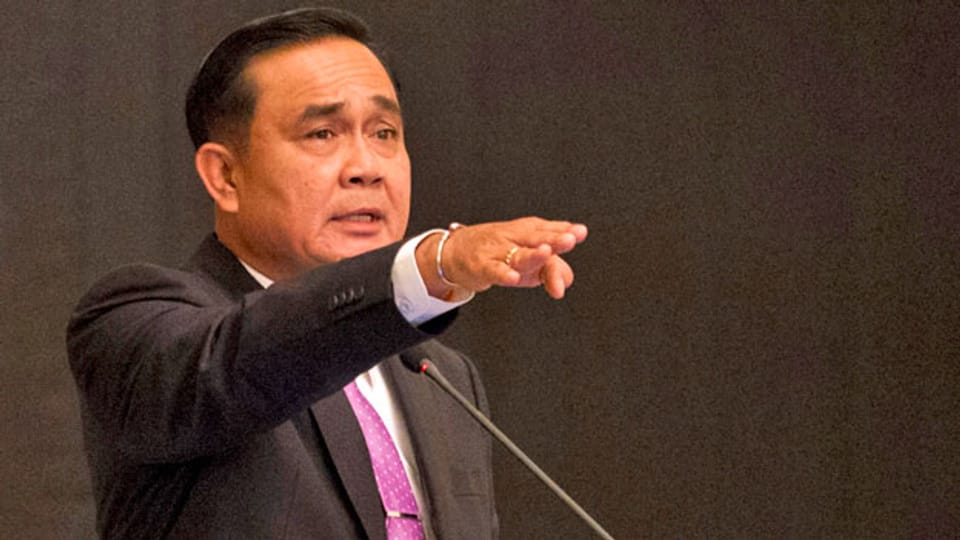 Prayuth Chan-Ocha, Premierminister von Thailand anlässlich seiner Rede vom 17. April 2015.