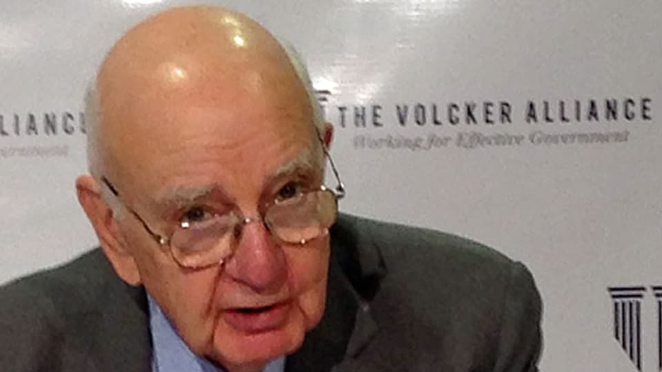 Der grosse alte Mann der Finanzkontrolle: «Bankendompteur» Paul Volcker.
