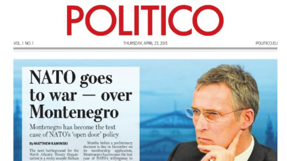 Titelseite der europäischen Ausgabe von «Politico».