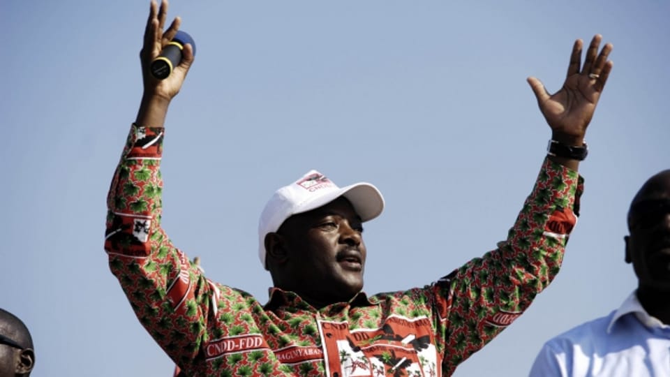 Soll gestürzt worden sein: der bisherige Präsident von Burundi Nkurunziza.