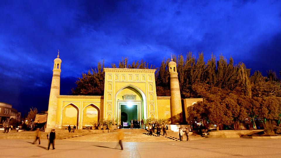 Moschee in Kashgar, nordwestlich von Chinas Region Xinjiang.