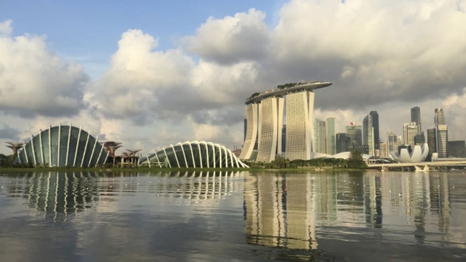 Silhouette von Singapur