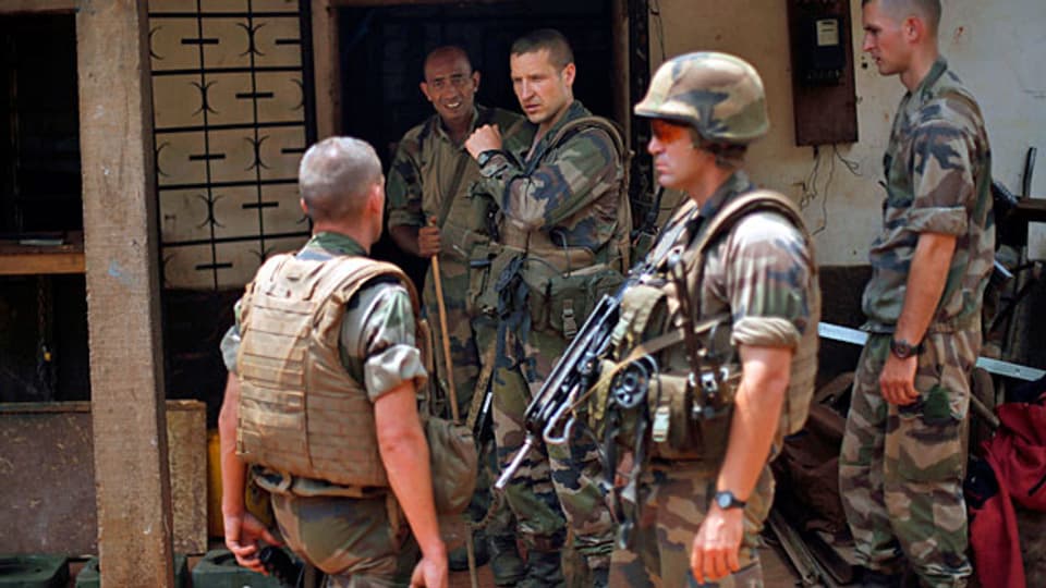 Französische Soldaten bei einem Einsatz in Bangui, der Hauptstadt der Zentralafrikanischen Republik, im Februar 2014.