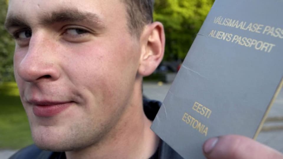 Junger Russe mit estnischem Pass.