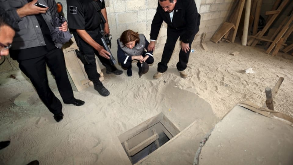 Durch diesen Tunnel ist dem mexikanischen Drogenboss Joaquin Guzman die Flucht gelungen.