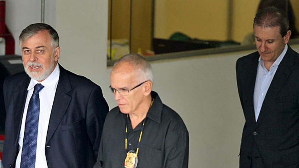 Der ehemaligen Petrobras-Konzernchef Paulo Roberto Costa (links).