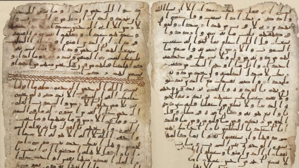Dieses Koranfragment wurde in Birgmingham gefunden
