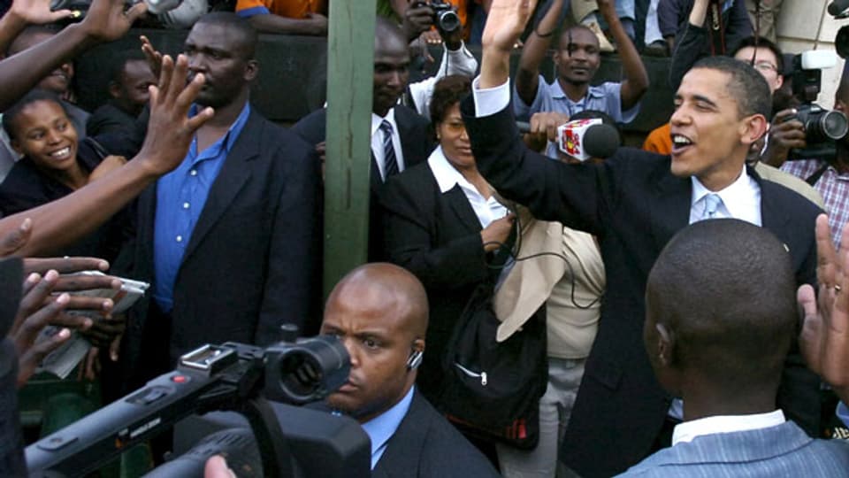 Kenia steht Kopf für die Heimkehr des Sohnes: US Präsident Barak Obama in Nairobi.