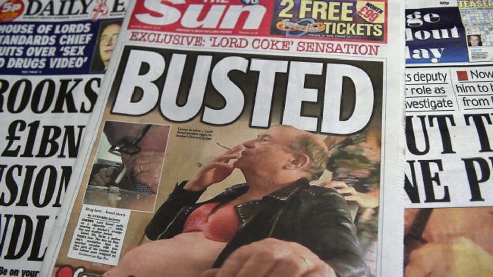 Die britische Boulevardzeitung The Sun berichtet über den Skandal im britischen Oberhaus.
