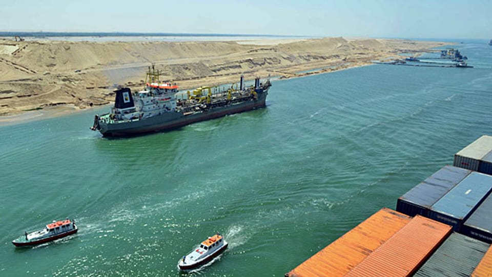 Der neue Suezkanal soll Ägypten zu Rekordeinnahmen verhelfen.