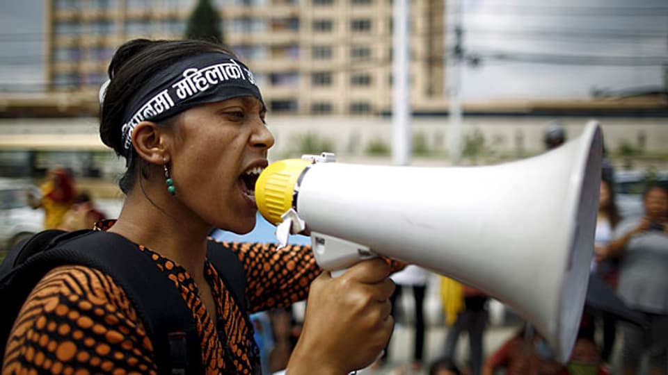 Am 7. August wehrten sich in der nepalesischen Hauptstadt Kathmandu auch die Frauen für ihre Rechte.