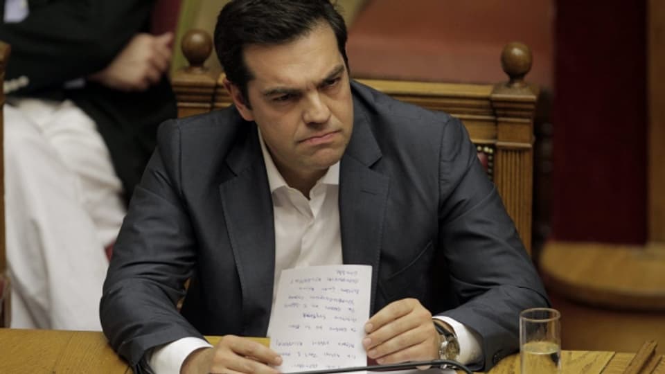 Für den griechischen Premier Tsipras geht es um viel bei der Parlamentsabstimmung.