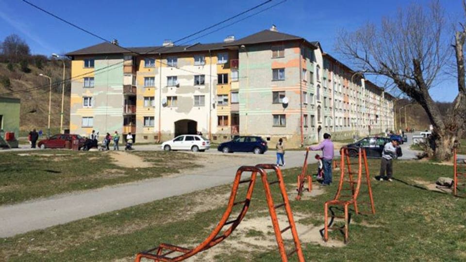 In der ehemaligen Ziegelei in Presov leben über 2000 Menschen. Die Verhältnisse sind sehr prekär.