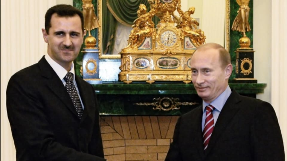 Russlands Präsident Wladimir Putin und Syriens Staatschef Baschar al-Assad bei einem Treffen im Dezember 2006 im Kreml