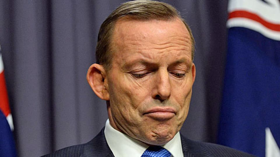 Vorhang zu: In Australien muss Regierungschef Tony Abbott zurücktreten.