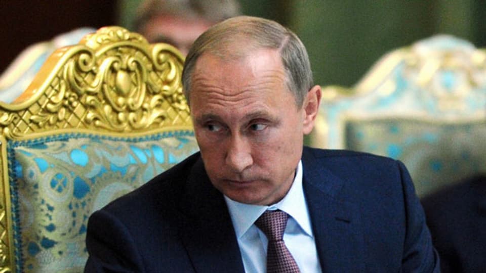 Russlands Präsident Wladimir Putin verteidigt vehement die militärische Unterstützung der syrischen Regierung.